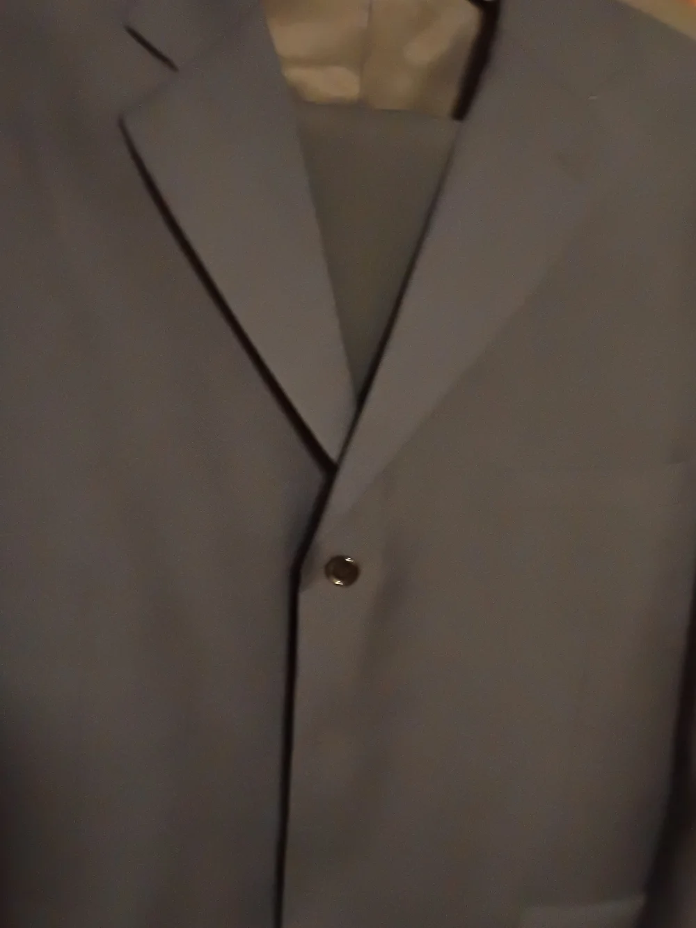Classic Men's Single-Breasted Blazer in Slate Blue